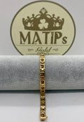 14ct gold greek key bracelet 9g
